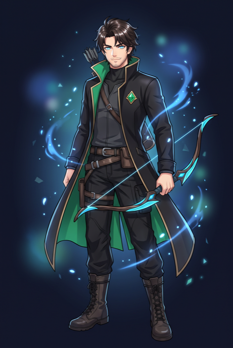 Tu personaje — cazador anime de AGENTIKO